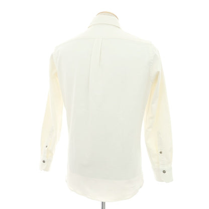 【中古】ジャンネット giannetto WASHING DIVISION コットン レギュラーカラー カジュアルシャツ オフホワイト【 XS 】【 状態ランクC 】【 メンズ 】