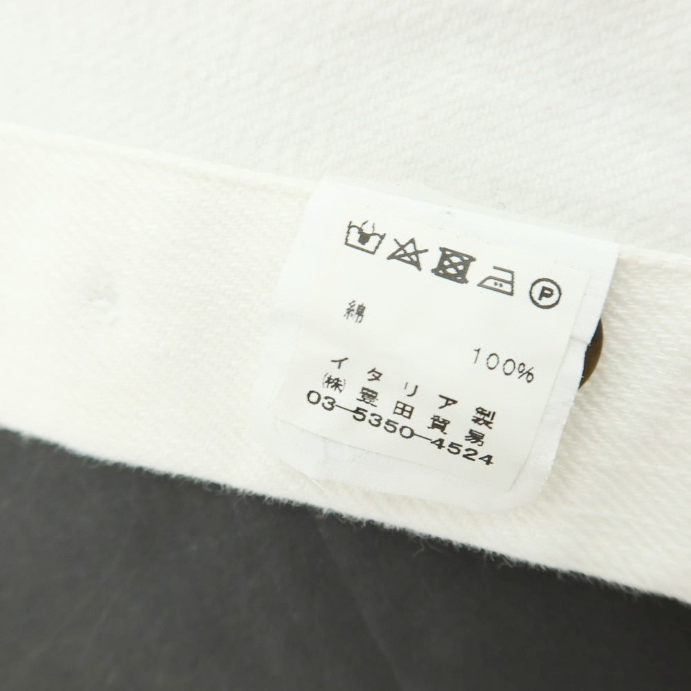 【中古】ジャンネット giannetto WASHING DIVISION コットン レギュラーカラー カジュアルシャツ オフホワイト【 サイズXS 】【 状態ランクC 】【 メンズ 】 [APD]