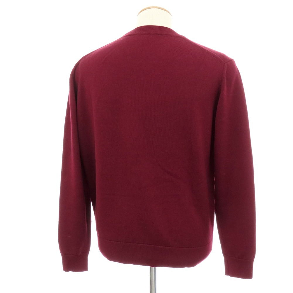 【中古】ケンゾー KENZO ウール クルーネック プルオーバーニット ボルドー【サイズS】【 状態ランクB 】【 メンズ 】[BPD]