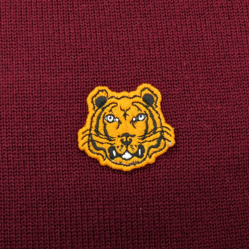 【中古】ケンゾー KENZO ウール クルーネック プルオーバーニット ボルドー【サイズS】【 状態ランクB 】【 メンズ 】[BPD]