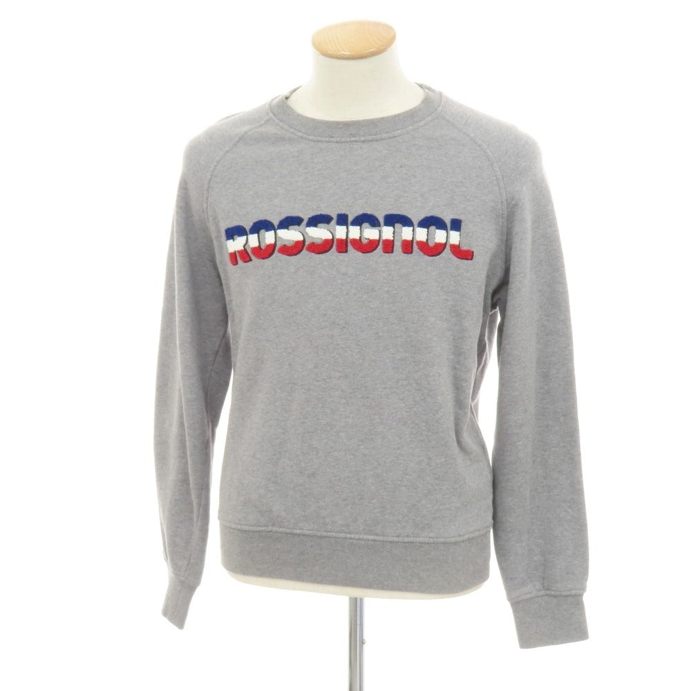 【中古】ロシニョール Rossignol コットン クルーネック スウェット グレー【 S 】【 状態ランクC 】【 メンズ 】