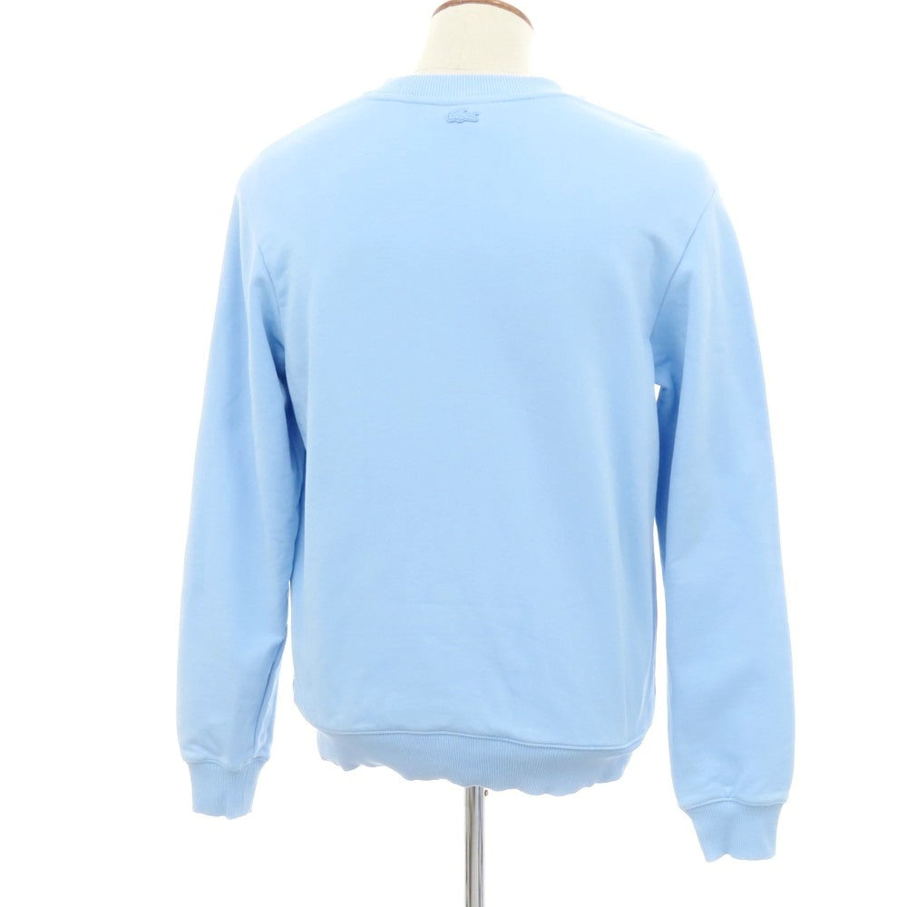 【中古】ラコステ LACOSTE × NETFLIX BRIDGERTON コットン クルーネック スウェット ライトブルー【 4 】【 状態ランクC 】【 メンズ 】