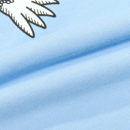 【中古】ラコステ LACOSTE × NETFLIX BRIDGERTON コットン クルーネック スウェット ライトブルー【 4 】【 状態ランクC 】【 メンズ 】