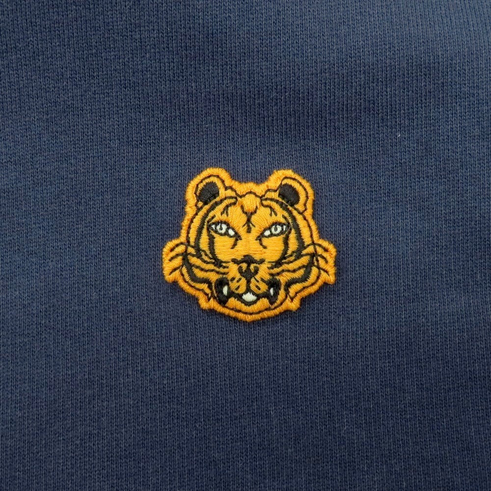 【中古】ケンゾー KENZO ストレッチ コットン プルオーバー パーカー ネイビー【 サイズXS 】【 状態ランクC 】【 メンズ 】 [BPD]