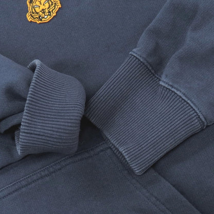 【中古】ケンゾー KENZO ストレッチ コットン プルオーバー パーカー ネイビー【 XS 】【 状態ランクC 】【 メンズ 】