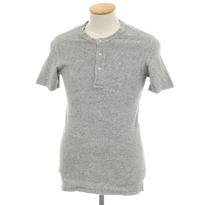 【中古】ギローバー GUY ROVER コットン パイル ヘンリーネック 半袖Ｔシャツ グレー【サイズXS】【 状態ランクC 】【 メンズ 】