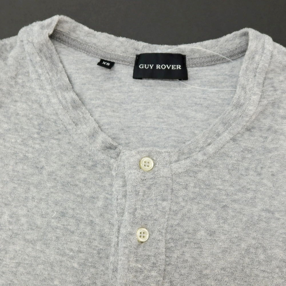 【中古】ギローバー GUY ROVER コットン パイル ヘンリーネック 半袖Ｔシャツ グレー【サイズXS】【 状態ランクC 】【 メンズ 】