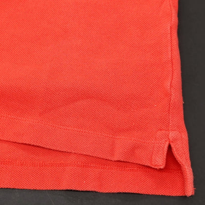 【中古】クルチアーニ CRUCIANI コットン 鹿の子 半袖ポロシャツ レッド【サイズ46】【 状態ランクC 】【 メンズ 】