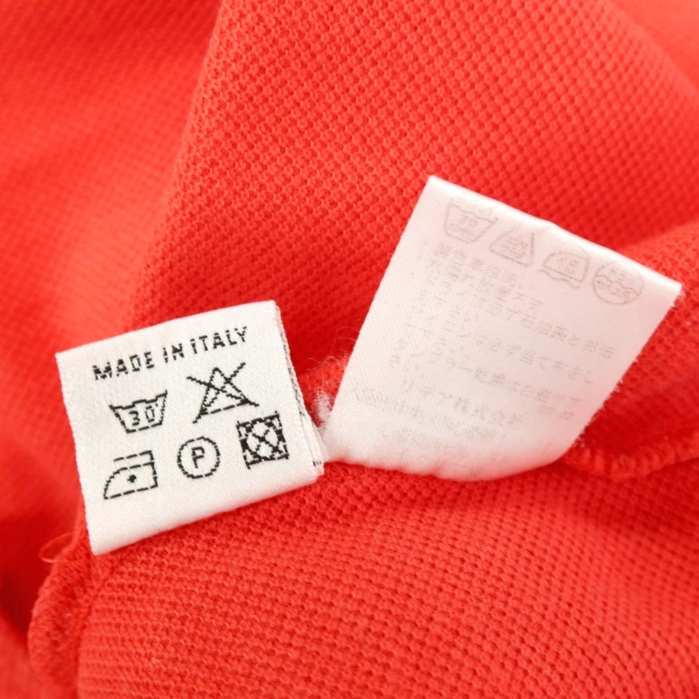 【中古】クルチアーニ CRUCIANI コットン 鹿の子 半袖ポロシャツ レッド【サイズ46】【 状態ランクC 】【 メンズ 】