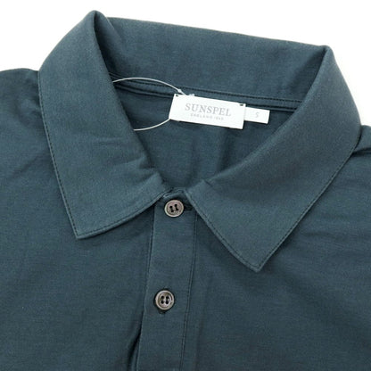 【中古】サンスペル SUNSPEL コットン 半袖ポロシャツ ダークグリーン【サイズS】【 状態ランクC 】【 メンズ 】