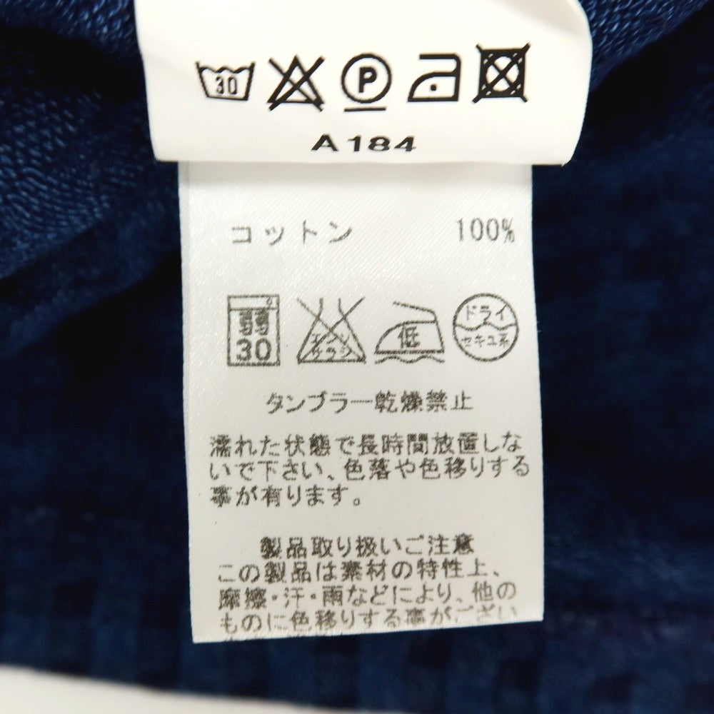 【中古】ギローバー GUY ROVER コットン チェック 半袖ポロシャツ ネイビー【サイズXS】【 状態ランクC 】【 メンズ 】