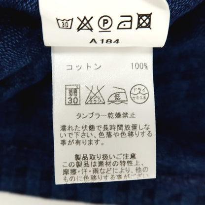 【中古】ギローバー GUY ROVER コットン チェック 半袖ポロシャツ ネイビー【サイズXS】【 状態ランクC 】【 メンズ 】