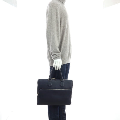 【中古】バリー BALLY レザー ブリーフケース ライトネイビー【 状態ランクA 】【 メンズ 】