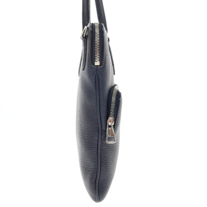 【中古】バリー BALLY レザー ブリーフケース ライトネイビー【 状態ランクA 】【 メンズ 】
