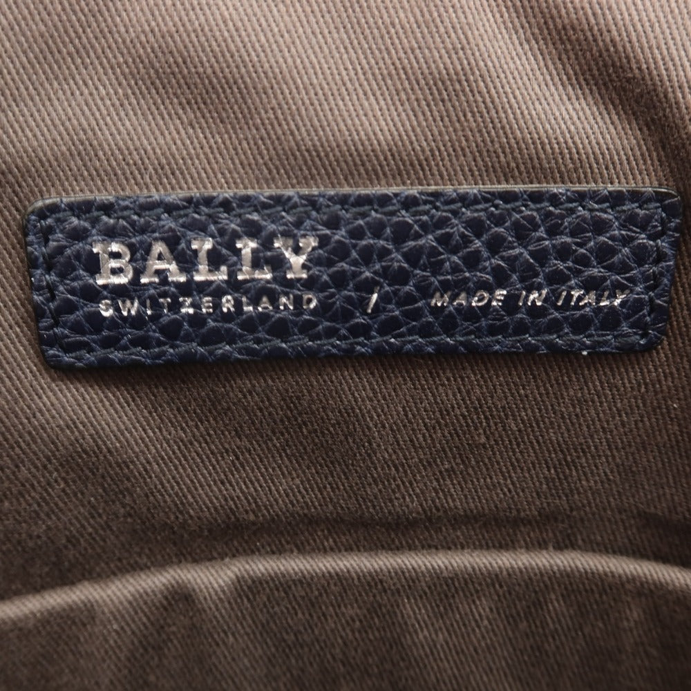【中古】バリー BALLY レザー ブリーフケース ライトネイビー【 状態ランクA 】【 メンズ 】