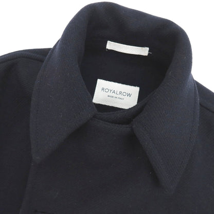 【中古】ロイヤルロウ ROYAL ROW ウールナイロン ピーコート ネイビー【 46 】【 状態ランクB 】【 メンズ 】
