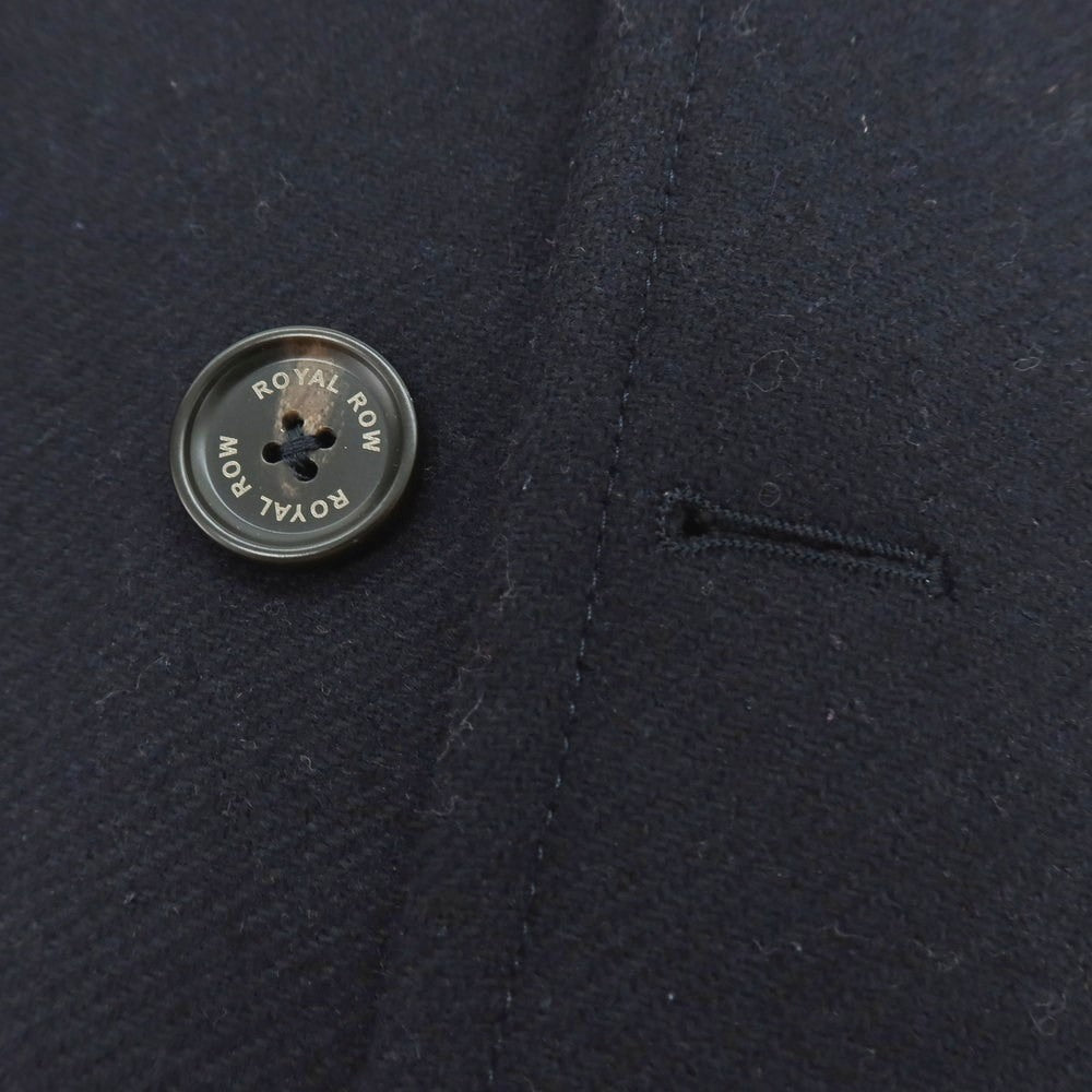 【中古】ロイヤルロウ ROYAL ROW ウールナイロン ピーコート ネイビー【 46 】【 状態ランクB 】【 メンズ 】