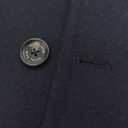 【中古】ロイヤルロウ ROYAL ROW ウールナイロン ピーコート ネイビー【 46 】【 状態ランクB 】【 メンズ 】