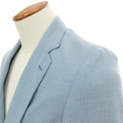 【中古】ベルベスト Belvest シルクリネン 2B テーラードジャケット ライトブルー【サイズ46】【 状態ランクC 】【 メンズ 】