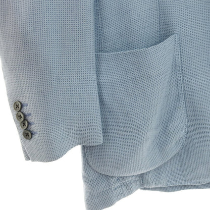 【中古】ベルベスト Belvest シルクリネン 2B テーラードジャケット ライトブルー【サイズ46】【 状態ランクC 】【 メンズ 】