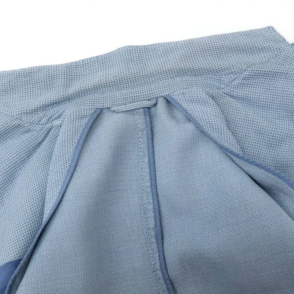 【中古】ベルベスト Belvest シルクリネン 2B テーラードジャケット ライトブルー【サイズ46】【 状態ランクC 】【 メンズ 】