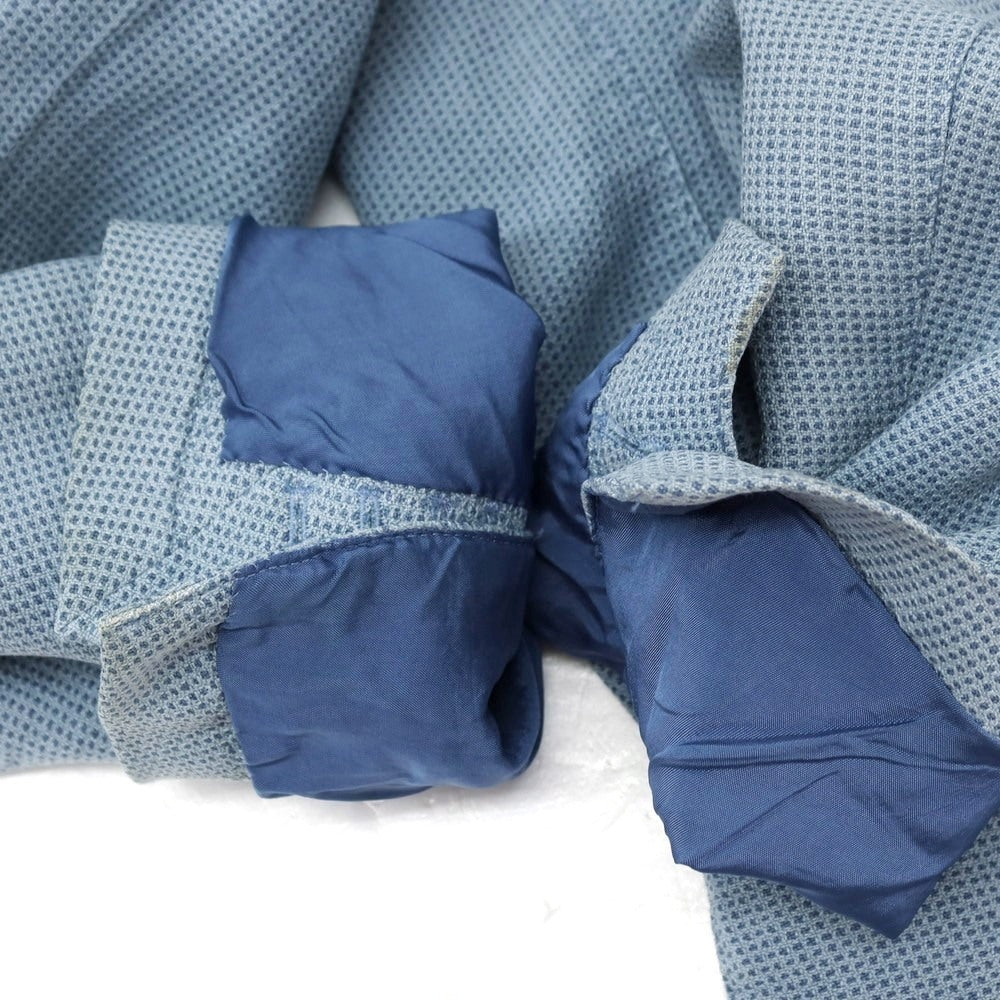 【中古】ベルベスト Belvest シルクリネン 2B テーラードジャケット ライトブルー【サイズ46】【 状態ランクC 】【 メンズ 】