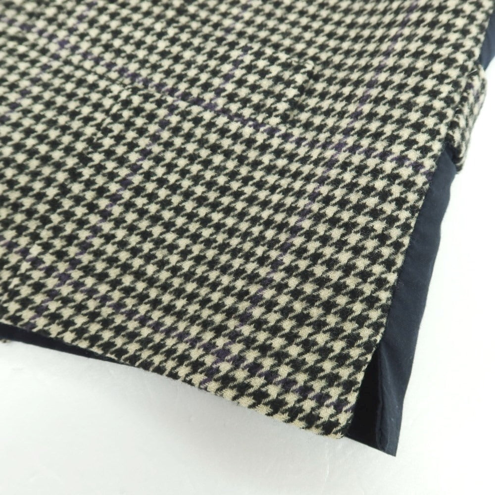 【中古】ボリオリ BOGLIOLI ウールナイロンカシミヤ カジュアル系ジレ ベスト アイボリーxブラック【 46 】【 状態ランクB 】【 メンズ 】