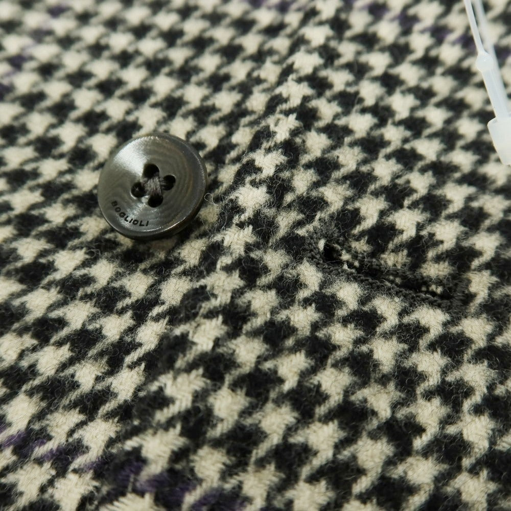 【中古】ボリオリ BOGLIOLI ウールナイロンカシミヤ カジュアル系ジレ ベスト アイボリーxブラック【 46 】【 状態ランクB 】【 メンズ 】