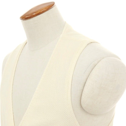 【中古】エルビーエム1911 L.B.M.1911 コットンリネン カジュアル系ジレ ベスト オフホワイト【サイズ48 R】【 状態ランクB 】【 メンズ 】