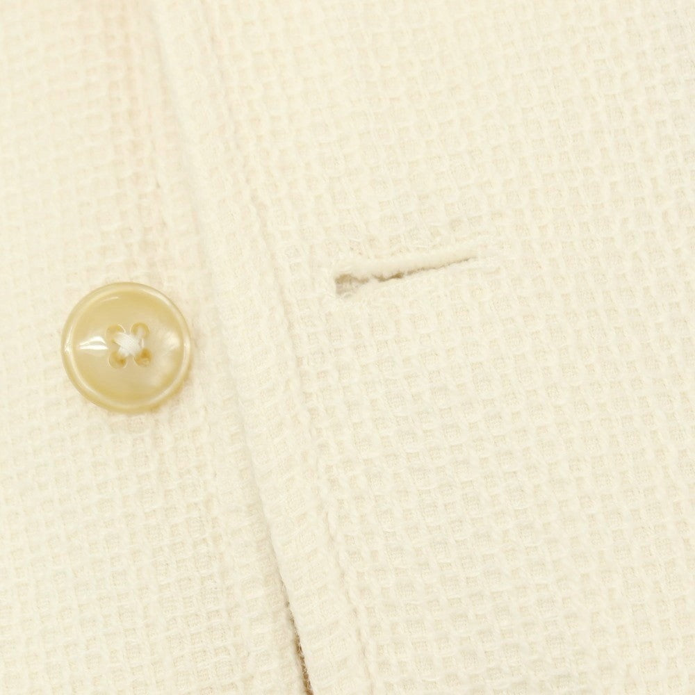 【中古】エルビーエム1911 L.B.M.1911 コットンリネン カジュアル系ジレ ベスト オフホワイト【サイズ48 R】【 状態ランクB 】【 メンズ 】