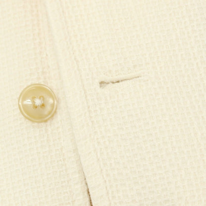 【中古】エルビーエム1911 L.B.M.1911 コットンリネン カジュアル系ジレ ベスト オフホワイト【サイズ48 R】【 状態ランクB 】【 メンズ 】