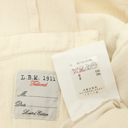 【中古】エルビーエム1911 L.B.M.1911 コットンリネン カジュアル系ジレ ベスト オフホワイト【サイズ48 R】【 状態ランクB 】【 メンズ 】