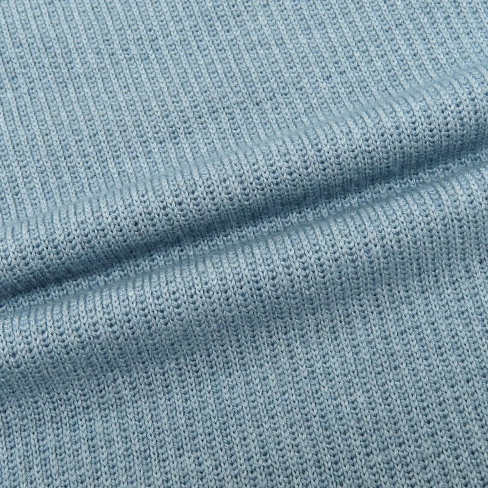 【中古】ロベルトコリーナ ROBERTO COLLINA ウール クルーネック プルオーバーニット ライトブルー【 48 】【 状態ランクB 】【 メンズ 】