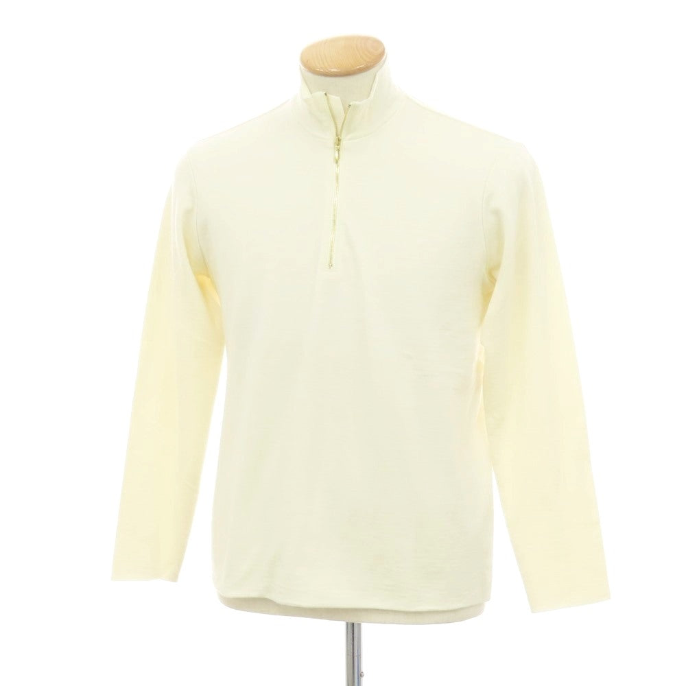 【中古】リヴォラ RIVORA ウール ハーフジップ プルオーバーニット オフホワイト【 S 】【 状態ランクB 】【 メンズ 】