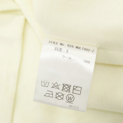 【中古】リヴォラ RIVORA ウール ハーフジップ プルオーバーニット オフホワイト【 S 】【 状態ランクB 】【 メンズ 】