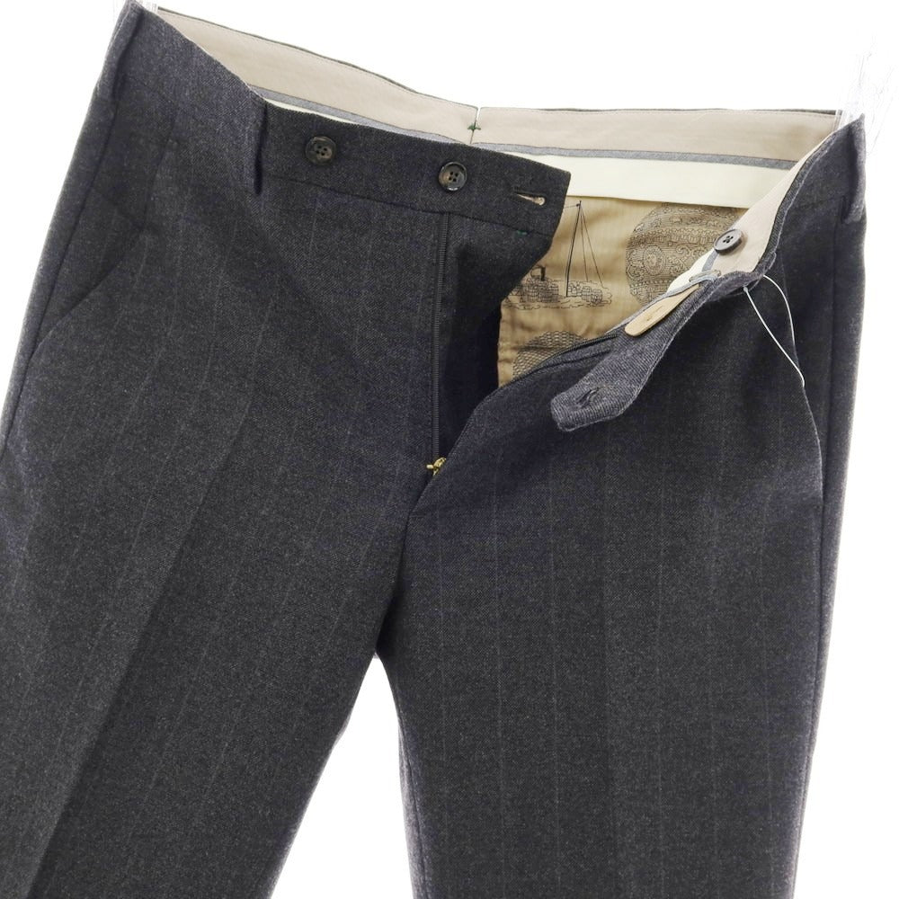 【中古】ベルウィッチ BERWICH ウールコットン ドレススラックスパンツ グレー【 46 】【 状態ランクB 】【 メンズ 】