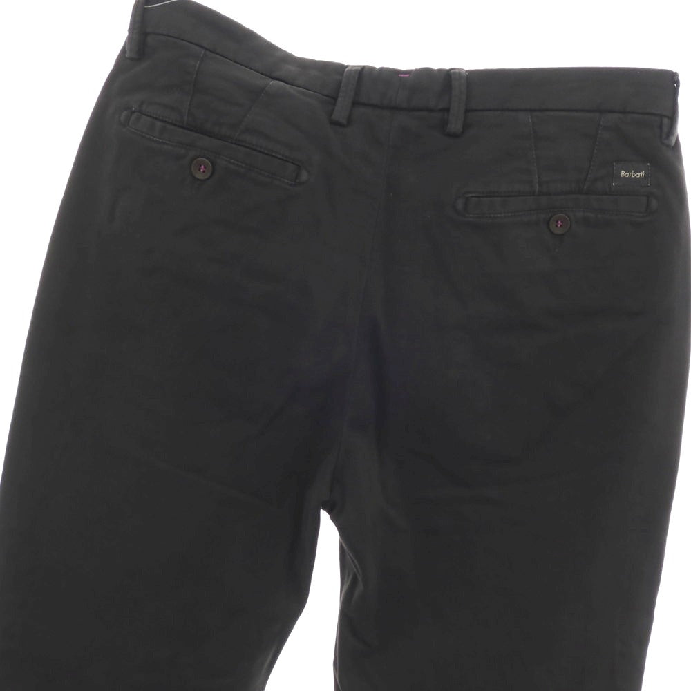 【SALE30%OFF/返品不可】【中古】バルバティ Barbati P-JEK-R ストレッチ コットン カジュアルスラックスパンツ ブラック【 サイズ46 】【 状態ランクB 】【 メンズ 】