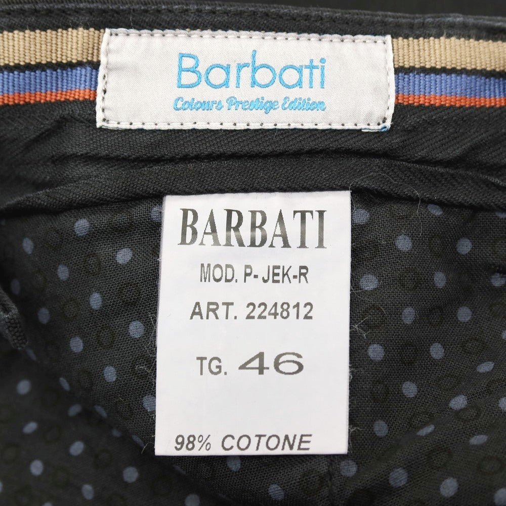【SALE30%OFF/返品不可】【中古】バルバティ Barbati P-JEK-R ストレッチ コットン カジュアルスラックスパンツ ブラック【 サイズ46 】【 状態ランクB 】【 メンズ 】