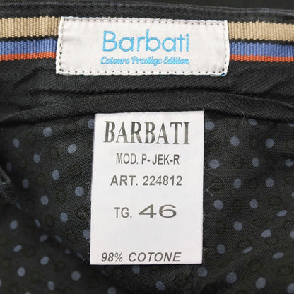 【SALE30%OFF/返品不可】【中古】バルバティ Barbati P-JEK-R ストレッチ コットン カジュアルスラックスパンツ ブラック【 サイズ46 】【 状態ランクB 】【 メンズ 】