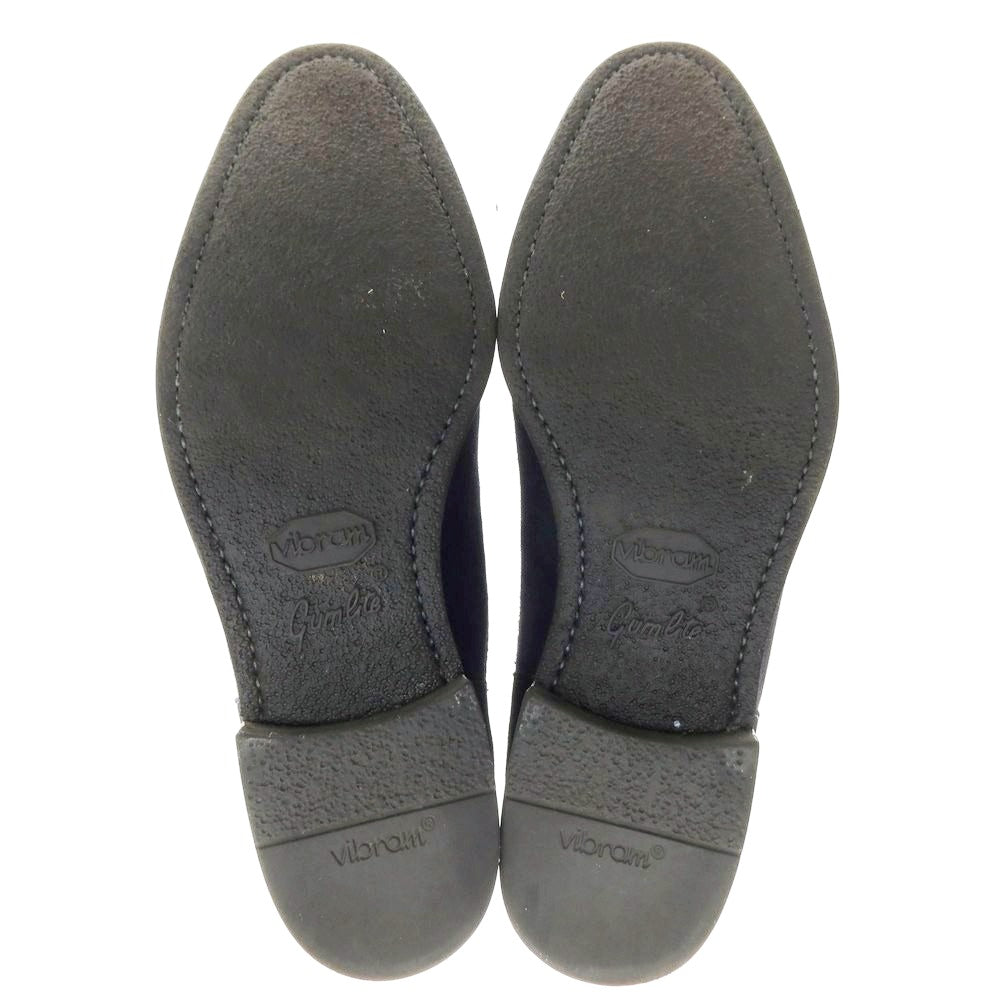【中古】バーニーズニューヨーク BARNEYS NEWYORK スエード サイドゴアブーツ ネイビー【サイズ6】【 状態ランクB 】【 メンズ 】[CPD]