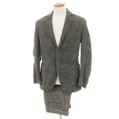 【中古】チルコロ1901 CIRCOLO 1901 コットンジャージー 2つボタンスーツ ダークブラウン【 46 】【 状態ランクC 】【 メンズ 】