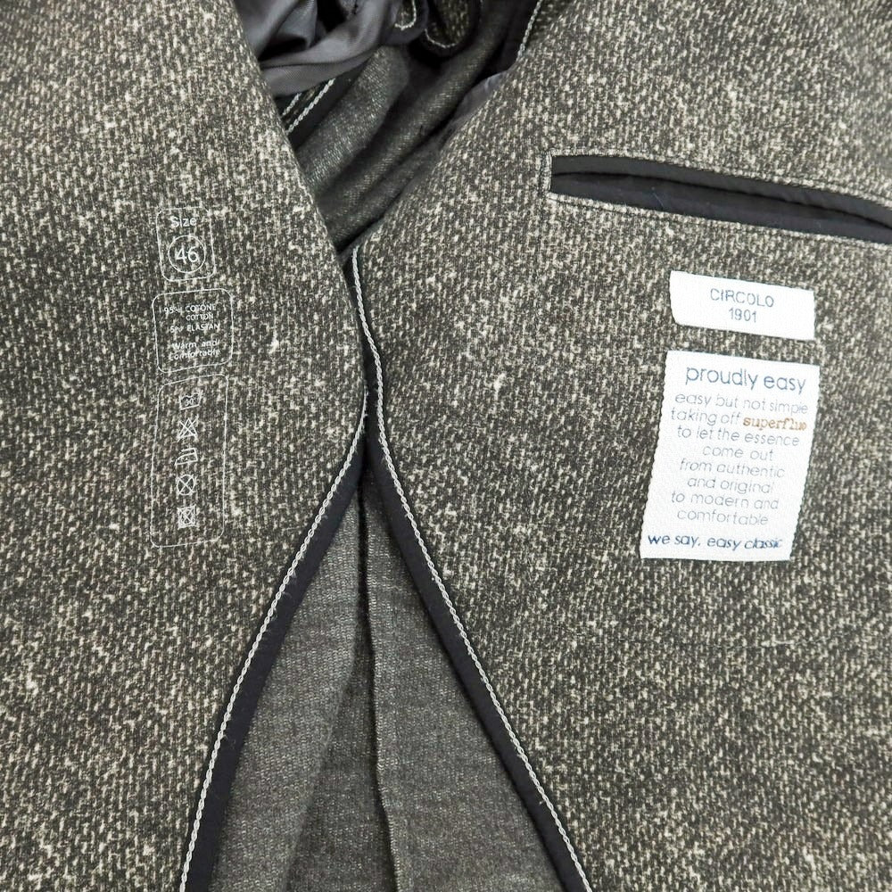 【中古】チルコロ1901 CIRCOLO 1901 コットンジャージー 2つボタンスーツ ダークブラウン【 46 】【 状態ランクC 】【 メンズ 】