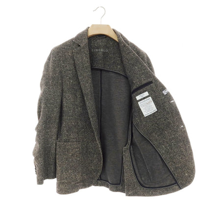 【中古】チルコロ1901 CIRCOLO 1901 コットンジャージー 2つボタンスーツ ダークブラウン【 46 】【 状態ランクC 】【 メンズ 】