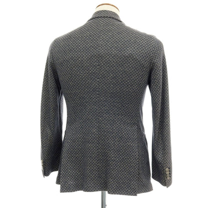 【中古】タリアトーレ TAGLIATORE ピーノライン ピーノレラリオ コットンリネンナイロン ジャージー 2B テーラードジャケット ネイビーxホワイト【サイズ表記なし（M位）】【 状態ランクC 】【 メンズ 】