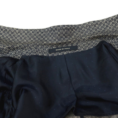 【中古】タリアトーレ TAGLIATORE ピーノライン ピーノレラリオ コットンリネンナイロン ジャージー 2B テーラードジャケット ネイビーxホワイト【サイズ表記なし（M位）】【 状態ランクC 】【 メンズ 】