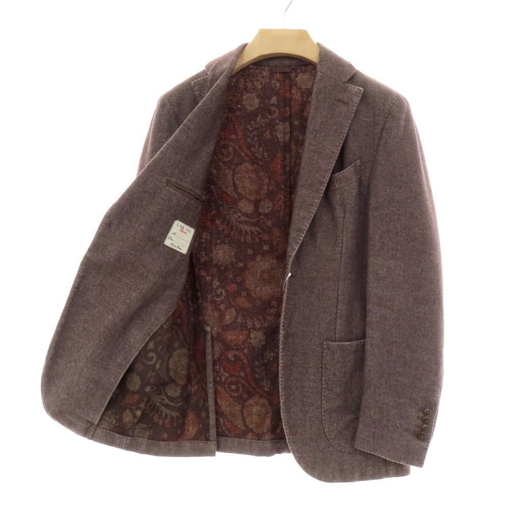 【中古】エルビーエム1911 L.B.M.1911 ウールポリエステル テーラードジャケット グレーパープル【 46 】【 状態ランクC 】【 メンズ 】