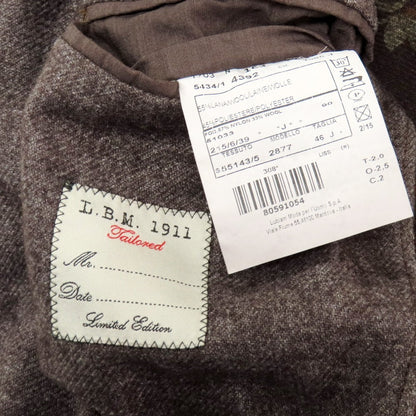【中古】エルビーエム1911 L.B.M.1911 ウールポリエステル テーラードジャケット グレーパープル【 46 】【 状態ランクC 】【 メンズ 】
