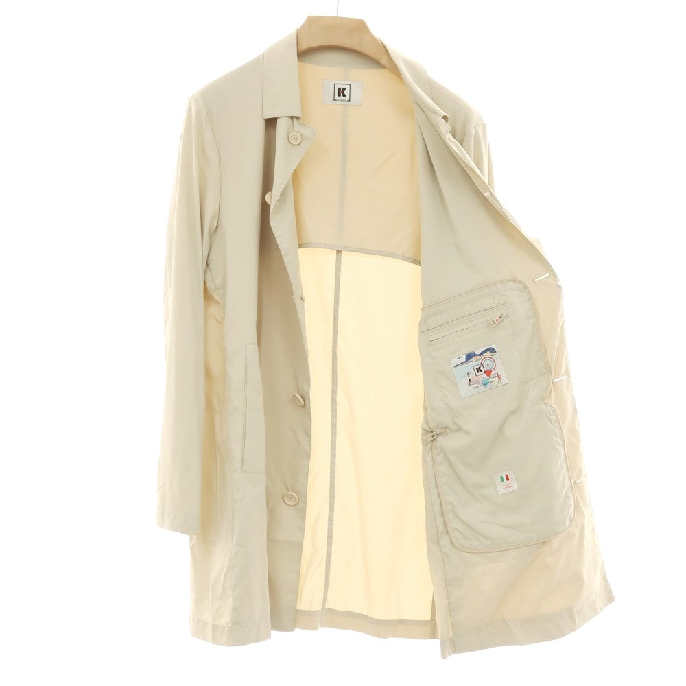 【中古】キーレッド ケイレッド KIRED パッカブル ナイロン ステンカラーコート ベージュ【サイズ46】【 状態ランクB 】【 メンズ 】