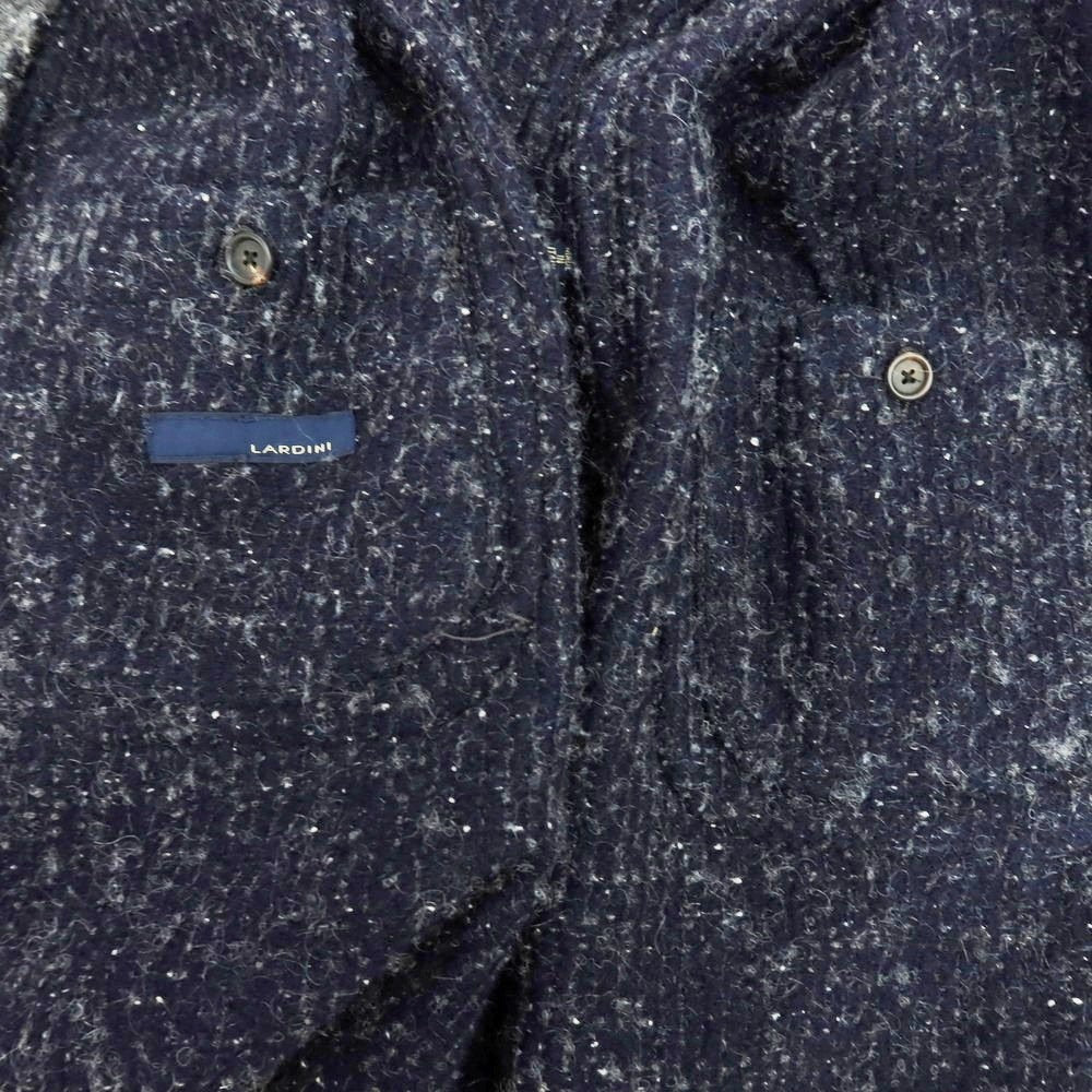 【中古】ラルディーニ LARDINI ウールアルパカモヘヤナイロン チェスターフィールドコート グレー【 46 】【 状態ランクB 】【 メンズ 】