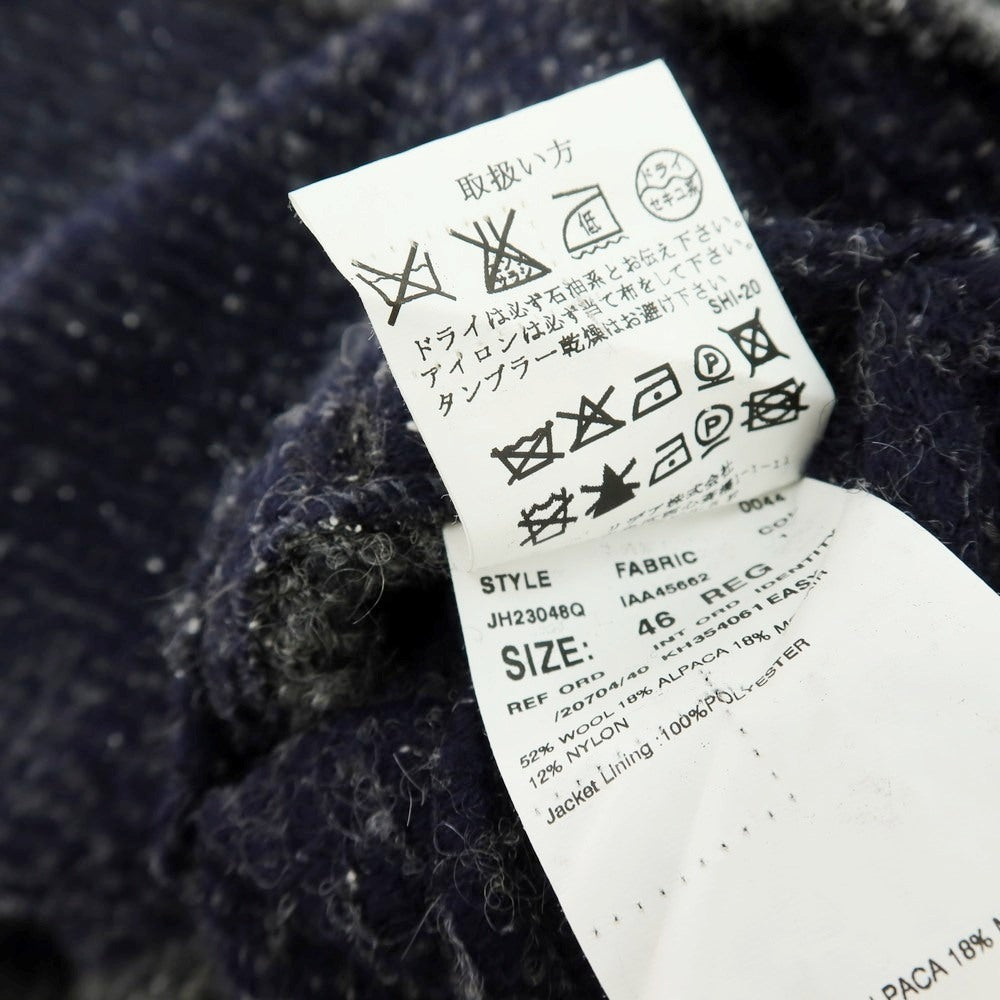 【中古】ラルディーニ LARDINI ウールアルパカモヘヤナイロン チェスターフィールドコート グレー【 46 】【 状態ランクB 】【 メンズ 】